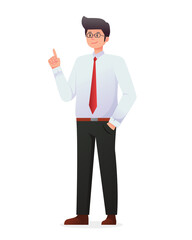 man in suit. businessman illustration