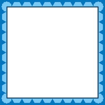 Frame Icon in trendy blue style isolated on white background.