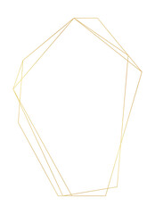 Luxury wedding gold frame