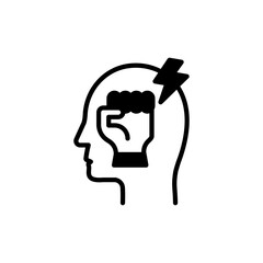 Will Power icon in vector. illustration