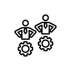 Teamwork icon in vector. illustration