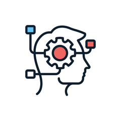 Workflow Thinking icon in vector. illustration