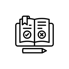 Guideline icon in vector. illustration