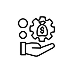 Compensation icon in vector. illustration