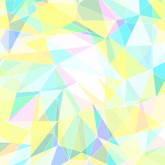 Fototapeta premium 背景イラスト_三角形モザイク_パステルカラー