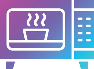 Microwave Vector Icon Design Illustration
