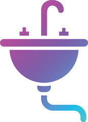 Sink Vector Icon Design Illustration