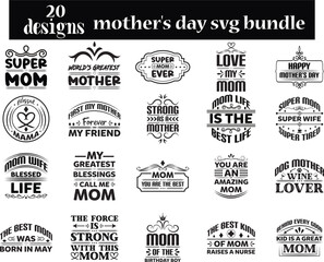 mother's day SVG BUNDLE, mother's day SVG DESIGN, svg, t-shirt, svg design, shirt design,  T-shirt, QuotesCricut, SvgSilhouette, Svg, T-shirt, Quote, Cats, Birthday, Shirt, DesignWord, Art, Digital, 