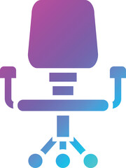 Desk chair Vector Icon Design Illustration