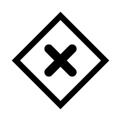 Fototapeta premium irritant solid icon illustration vector graphic