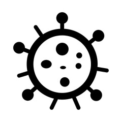 virus solid icon illustration vector graphic