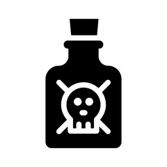poison solid icon illustration vector graphic