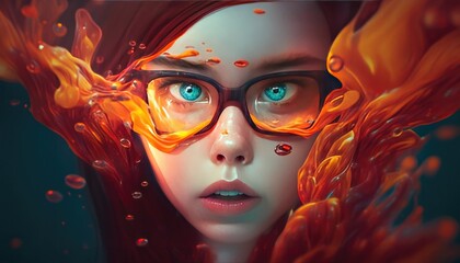 A young woman with an explosive idea.