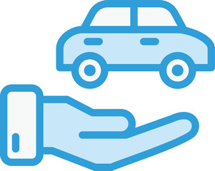 Car insurance Vector Icon Design Illustration