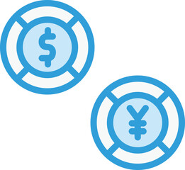 Currency Vector Icon Design Illustration