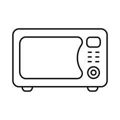 Microwave oven icon. Kitchen appliance icon. Simple microwave oven icon for templates, web design and infographics.