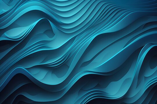 abstract blue wave background © Pawel