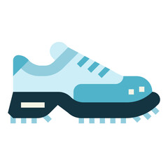 golf shoe flat icon style