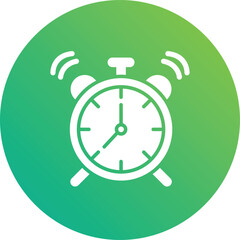 Alarm Clock Vector Icon Design Illustration