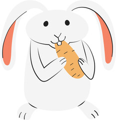 bunny rabbit illustration.