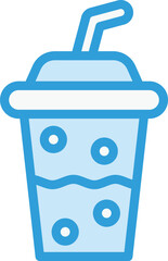 Plastic cup Vector Icon Design Illustration