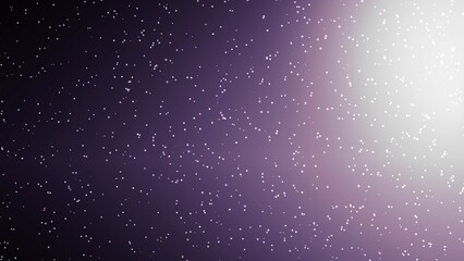Glow purple light flare with star background. 2D layout illustration