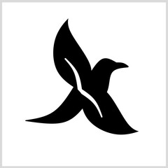 Bird icon conception with leaf icon, Vector Illustration for Icon, Symbol , Logo etc