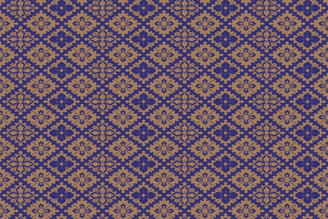 日本風イラスト背景☆菱・花模様☆ベクター素材	