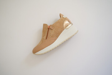 Sport woman shoes a footwear fashion concept