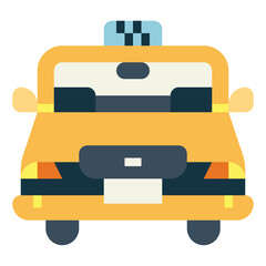 taxi flat icon style