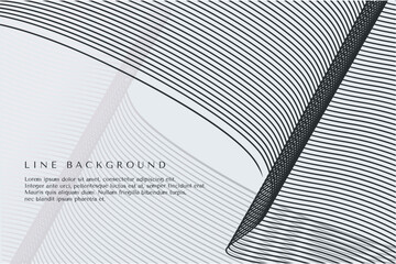 Abstract silver line wave background design