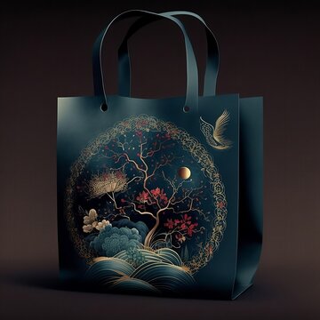 Unique Luxury Shopping Bag With Chinese Elements