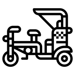 taxi line icon style