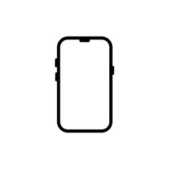 A Smartphone icon isolated on white background