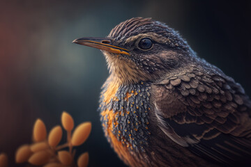 Fototapeta premium bird of paradise created with Generative AI technology