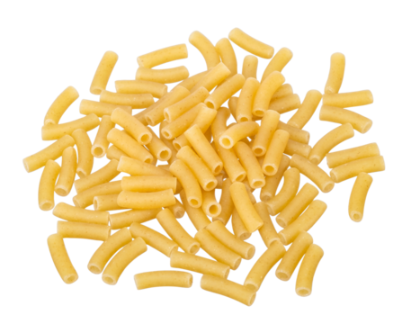 macaroni isolated on transparent background, PNG image