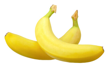 banana isolated on transparent background, PNG image