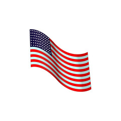 american flag illustration united states USA flag png, national, patriotism,  waving, independence day 4 july