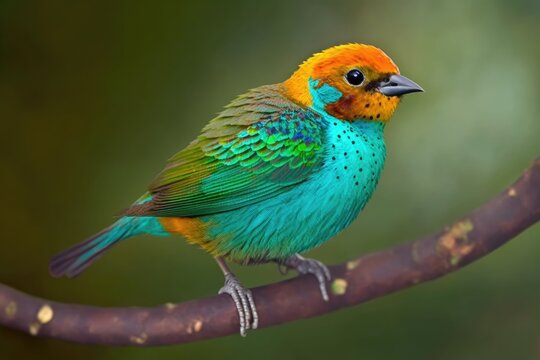 The bay headed tanager (Tangara gyrola) is a medium sized passerine bird. This tanager is a resident breeder in Costa Rica, Panama, South America south to Ecuador, Bolivia and southern Brazil, and