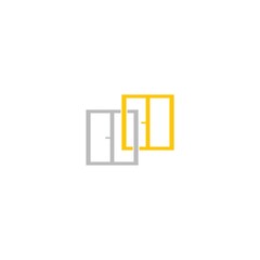 Windows logo design. Window services icon isolated on white background