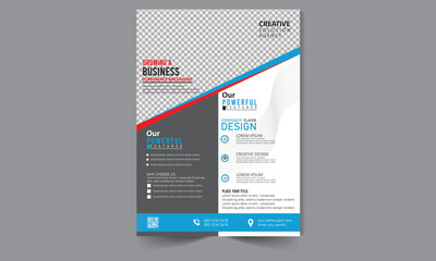 Modern Company Business Flyer Template Design 