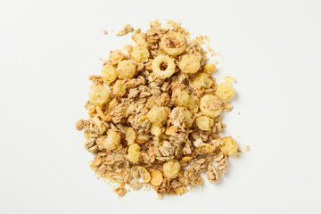 Photo of uncooked food for breakfast - muesli