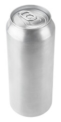 500 ml aluminum beer can isolated on transparent background