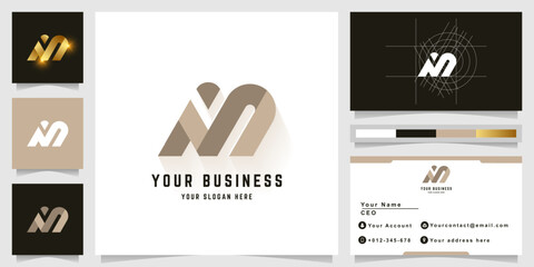 Letter iM or NiM monogram logo