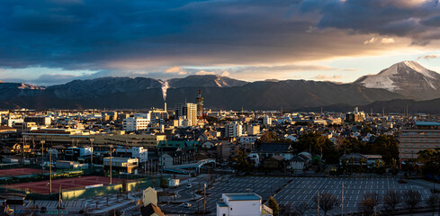 冬の伊吹山、長浜市