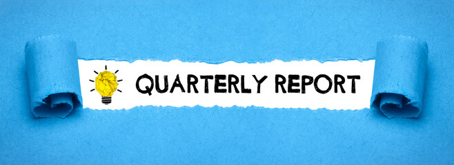 quarterly Report	 - obrazy, fototapety, plakaty