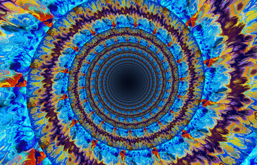 Abstract Pseudo Depth Spiral background