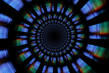 Abstract Pseudo Depth Spiral background