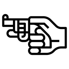 handgun icon style