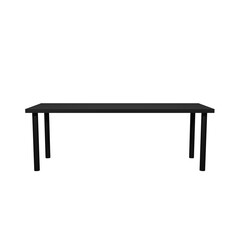 black table isolated on white